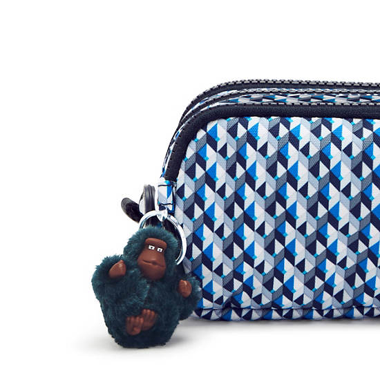 Bolsas Kipling Gitroy Printed Pencil Case Azules | MX 2128WN